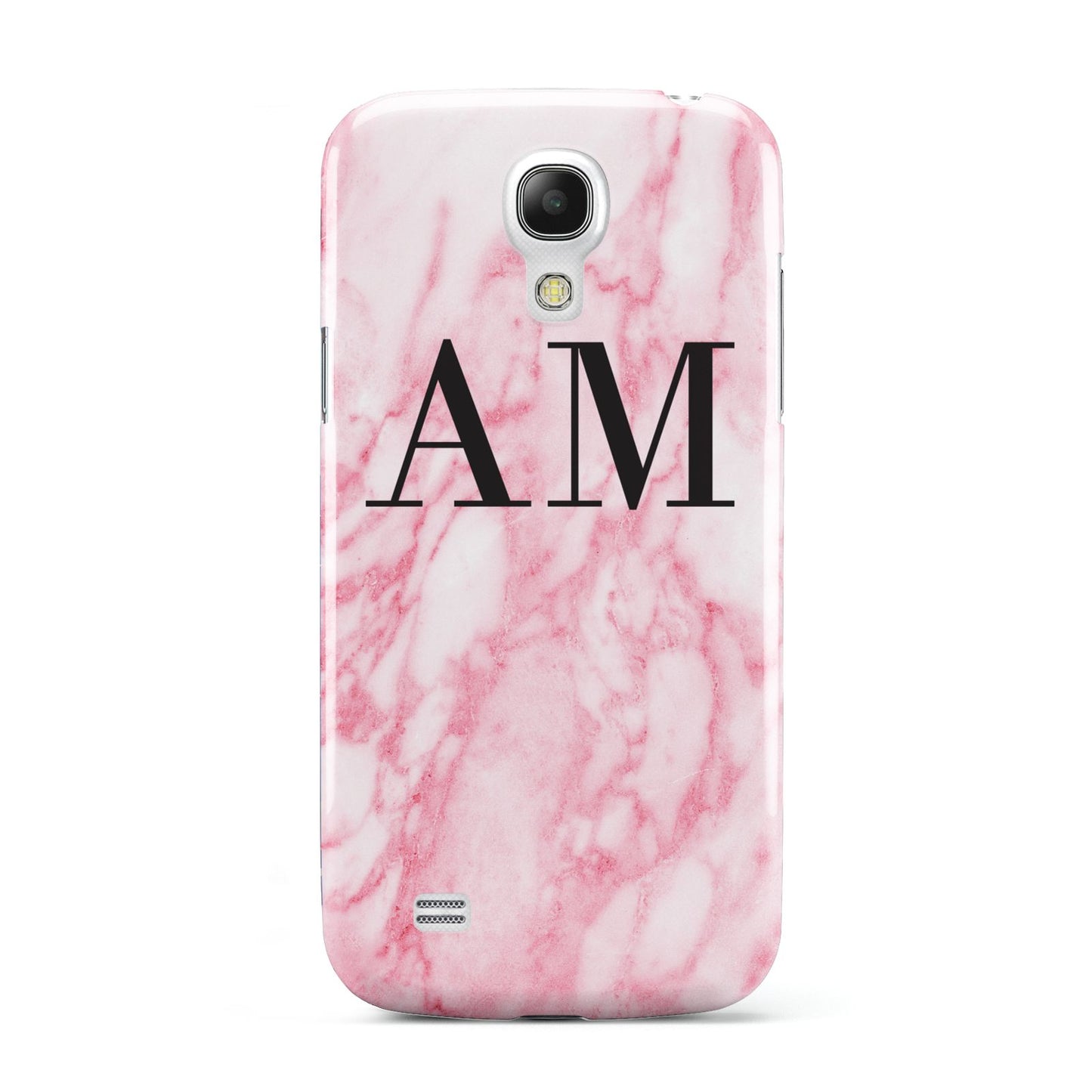 Personalised Pink Marble Monogrammed Samsung Galaxy S4 Mini Case