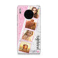 Personalised Pink Marble Photo Strip Huawei Mate 30