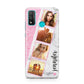 Personalised Pink Marble Photo Strip Huawei P Smart 2020