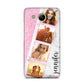 Personalised Pink Marble Photo Strip Huawei Y3 2017