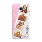 Personalised Pink Marble Photo Strip Samsung Galaxy A7 2017 Case