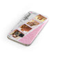 Personalised Pink Marble Photo Strip Samsung Galaxy Case Front Close Up