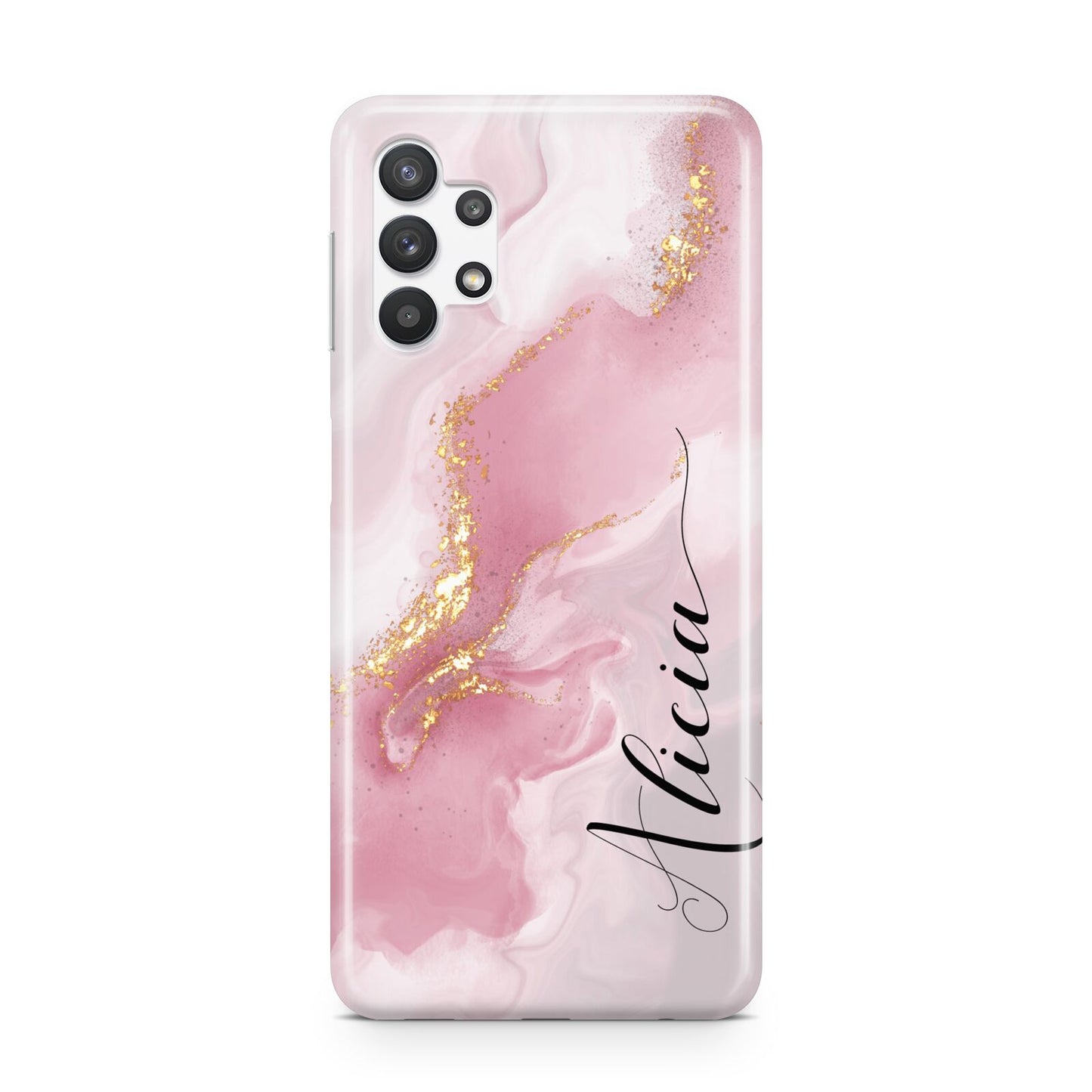 Personalised Pink Marble Samsung A32 5G Case