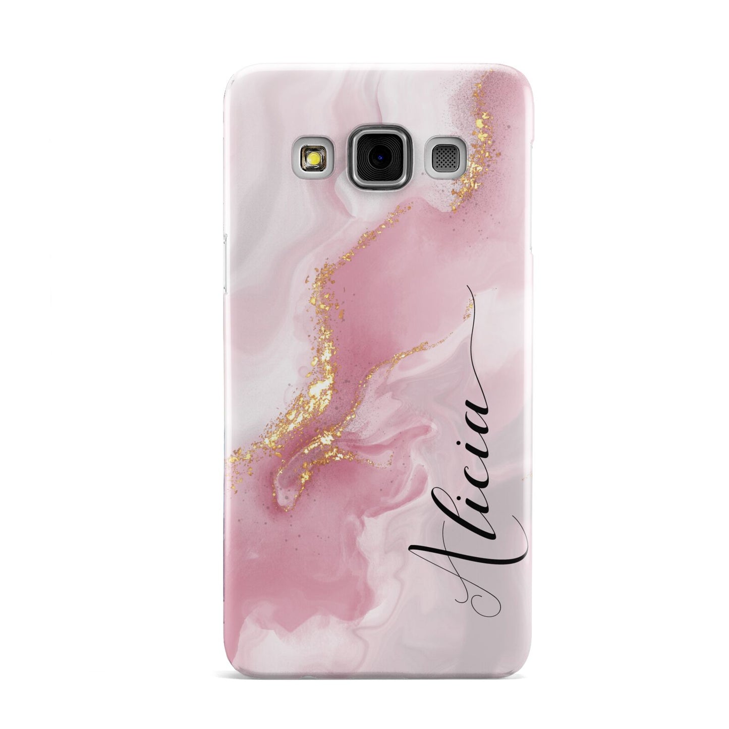 Personalised Pink Marble Samsung Galaxy A3 Case