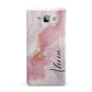 Personalised Pink Marble Samsung Galaxy A7 2015 Case