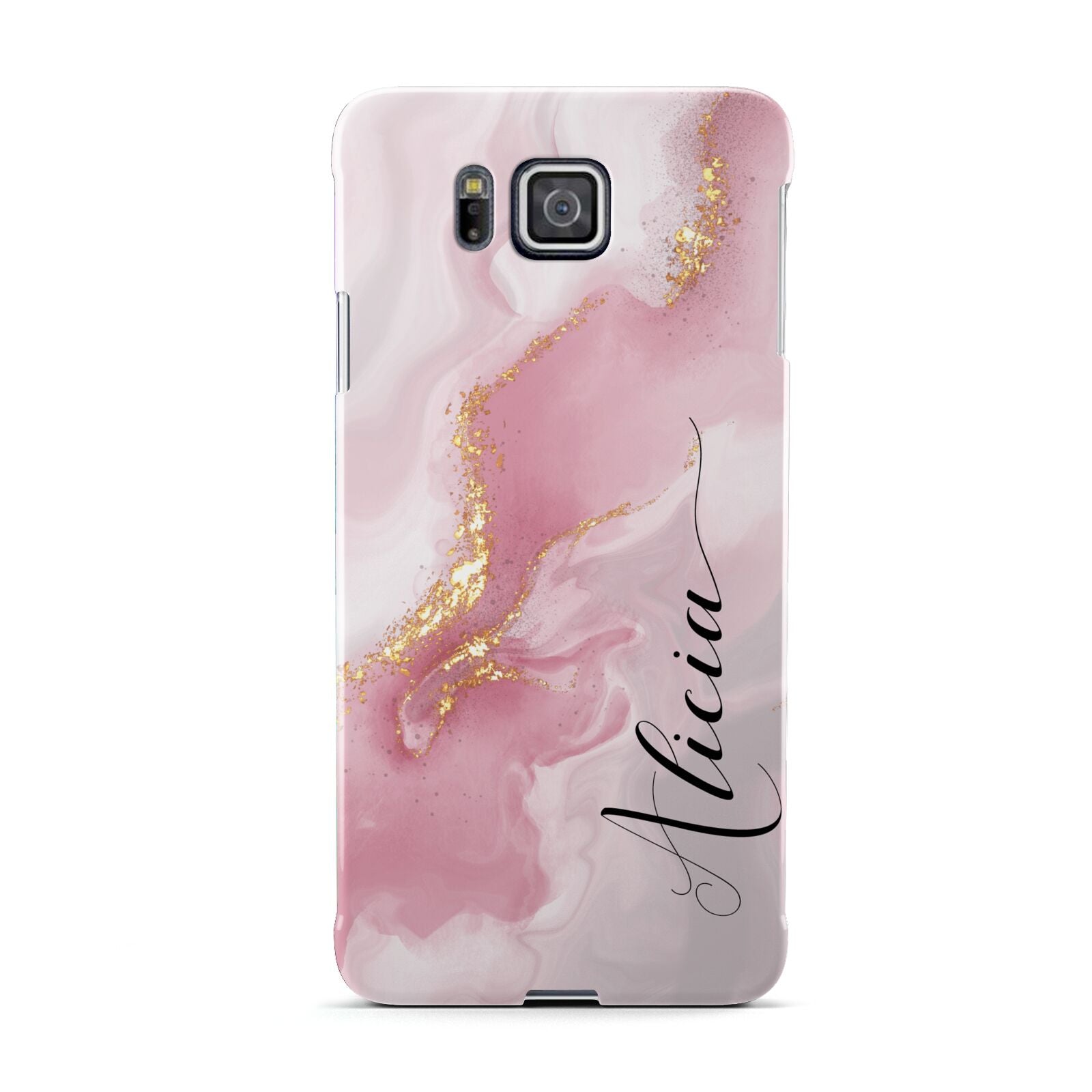 Personalised Pink Marble Samsung Galaxy Alpha Case