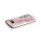 Personalised Pink Marble Samsung Galaxy Case Side Close Up