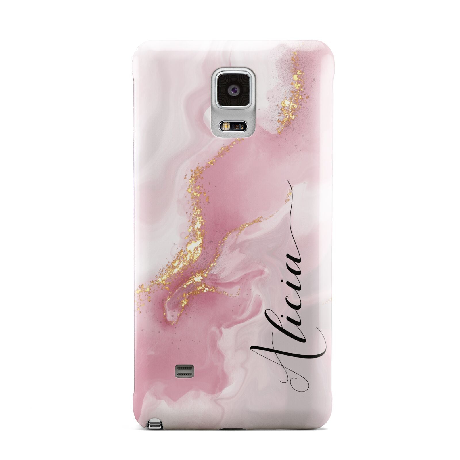 Personalised Pink Marble Samsung Galaxy Note 4 Case