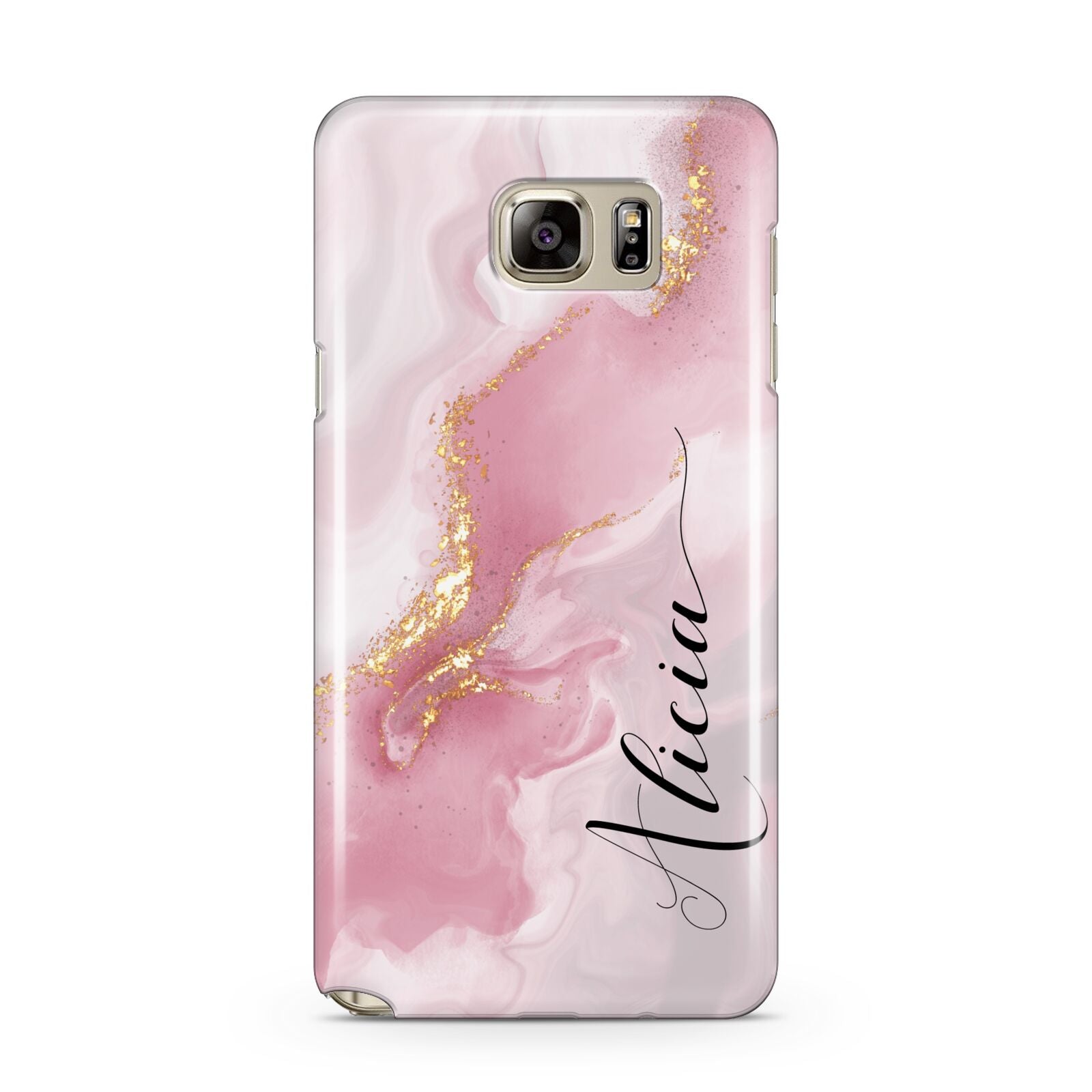 Personalised Pink Marble Samsung Galaxy Note 5 Case