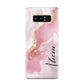 Personalised Pink Marble Samsung Galaxy Note 8 Case