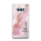 Personalised Pink Marble Samsung Galaxy S10E Case