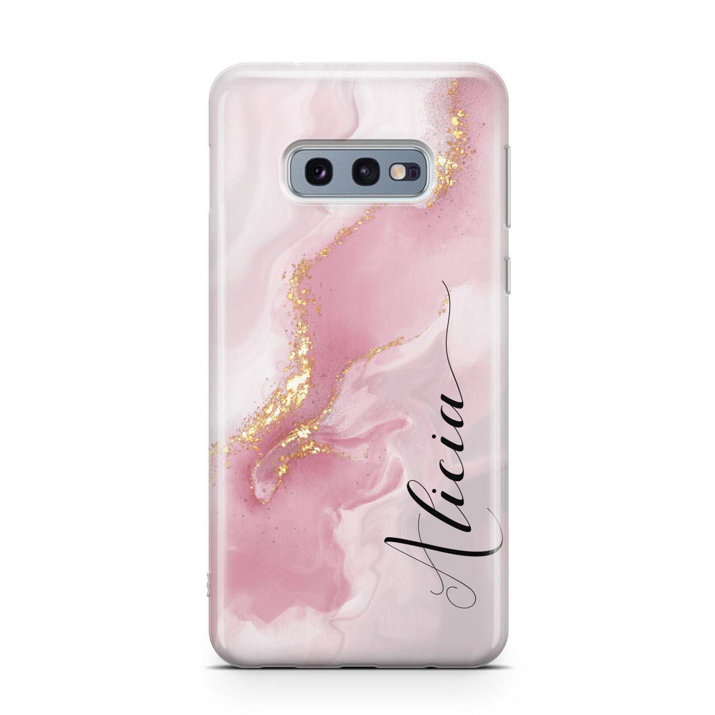 Personalised Pink Marble Samsung Galaxy S10E Case