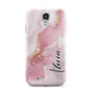 Personalised Pink Marble Samsung Galaxy S4 Case