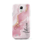 Personalised Pink Marble Samsung Galaxy S4 Mini Case