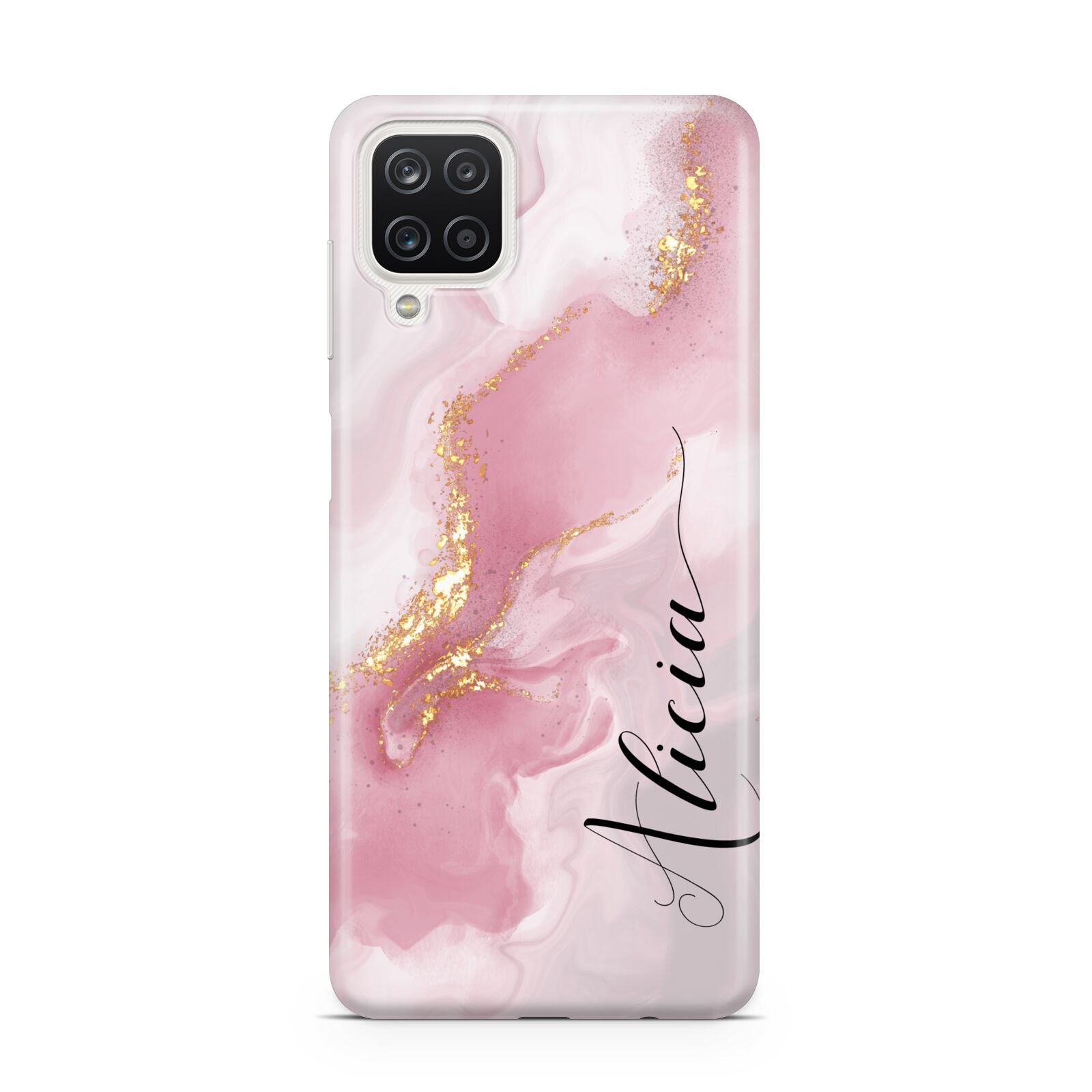Personalised Pink Marble Samsung M12 Case