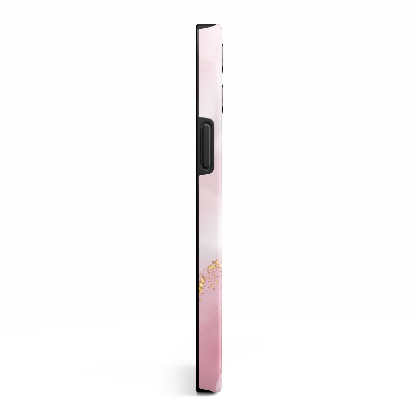 Personalised Pink Marble iPhone 13 Pro Max Side Image 3D Tough Case