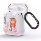 Personalised Pink Mermaid AirPods Clear Case Side Image