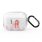 Personalised Pink Mermaid AirPods Pro Clear Case