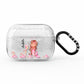 Personalised Pink Mermaid AirPods Pro Glitter Case