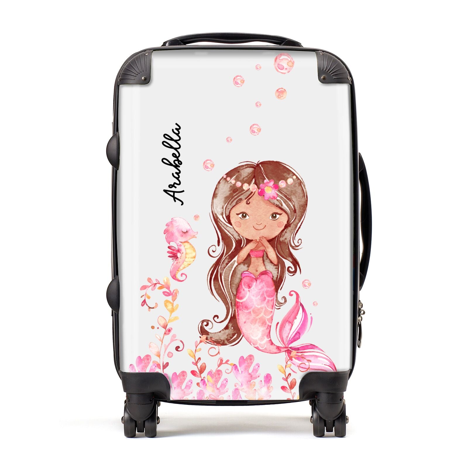 Personalised Pink Mermaid Suitcase