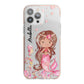 Personalised Pink Mermaid iPhone 13 Pro Max TPU Impact Case with Pink Edges