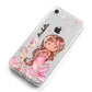 Personalised Pink Mermaid iPhone 8 Bumper Case on Silver iPhone Alternative Image