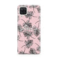 Personalised Pink Monochrome Tropical Leaf Samsung A12 Case