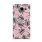 Personalised Pink Monochrome Tropical Leaf Samsung Galaxy A5 Case