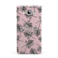 Personalised Pink Monochrome Tropical Leaf Samsung Galaxy A7 2015 Case