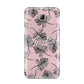 Personalised Pink Monochrome Tropical Leaf Samsung Galaxy A8 2016 Case