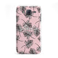 Personalised Pink Monochrome Tropical Leaf Samsung Galaxy J5 Case