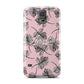 Personalised Pink Monochrome Tropical Leaf Samsung Galaxy S5 Case