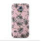 Personalised Pink Monochrome Tropical Leaf Samsung Galaxy S5 Mini Case