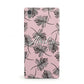 Personalised Pink Monochrome Tropical Leaf Sony Xperia Case