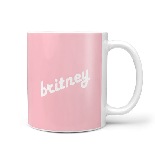 Personalised Pink Name 10oz Mug