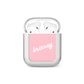 Personalised Pink Name AirPods Case