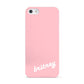 Personalised Pink Name Apple iPhone 5 Case