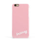 Personalised Pink Name Apple iPhone 6 3D Snap Case