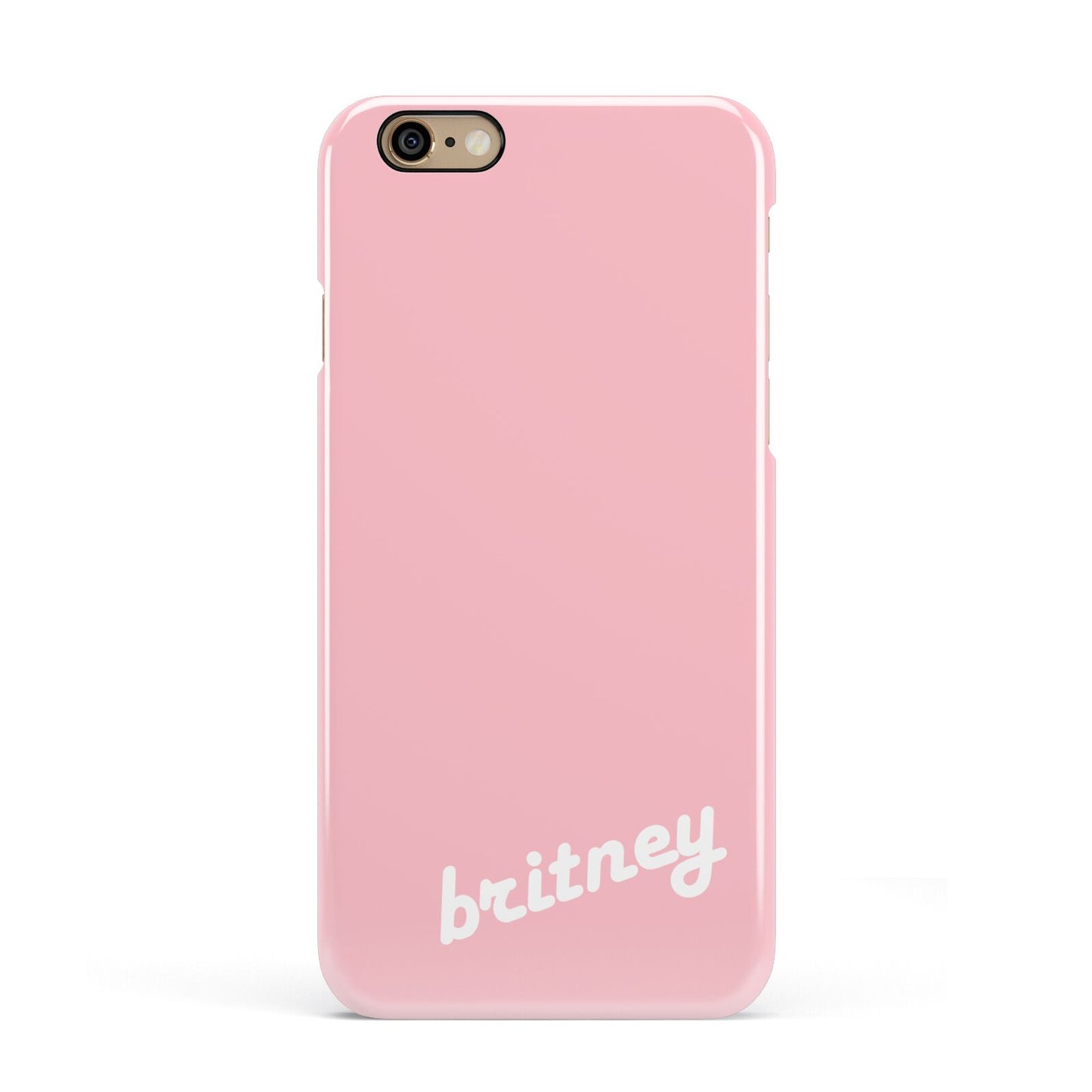 Personalised Pink Name Apple iPhone 6 3D Snap Case