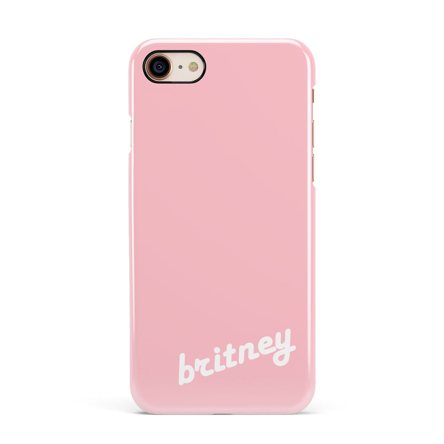 Personalised Pink Name Apple iPhone 7 8 3D Snap Case
