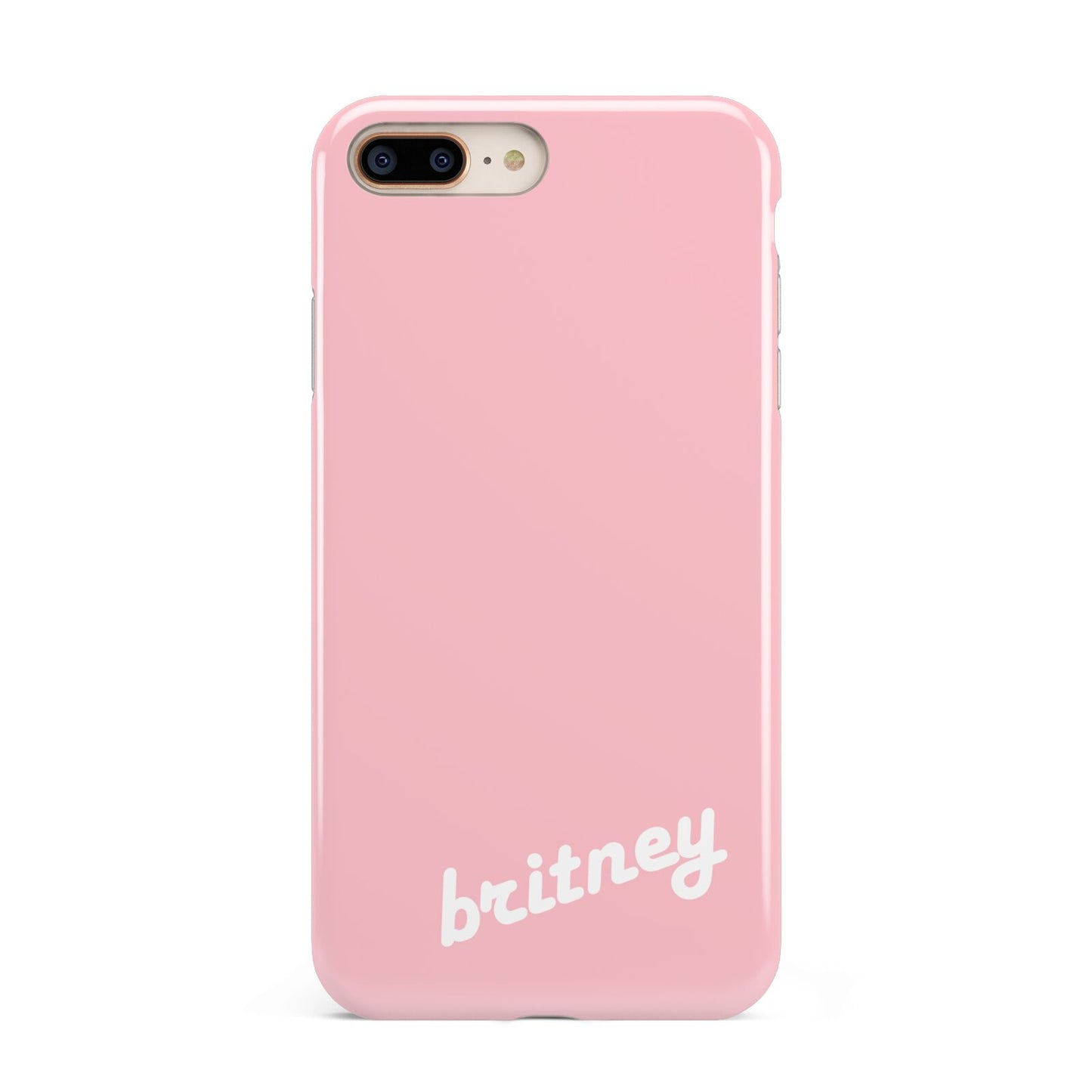 Personalised Pink Name Apple iPhone 7 8 Plus 3D Tough Case