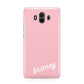 Personalised Pink Name Huawei Mate 10 Protective Phone Case