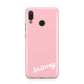 Personalised Pink Name Huawei Nova 3 Phone Case