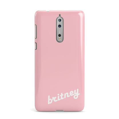 Personalised Pink Name Nokia Case