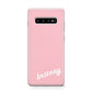 Personalised Pink Name Protective Samsung Galaxy Case
