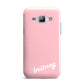 Personalised Pink Name Samsung Galaxy J1 2015 Case