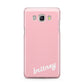 Personalised Pink Name Samsung Galaxy J5 2016 Case