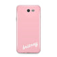 Personalised Pink Name Samsung Galaxy J7 2017 Case
