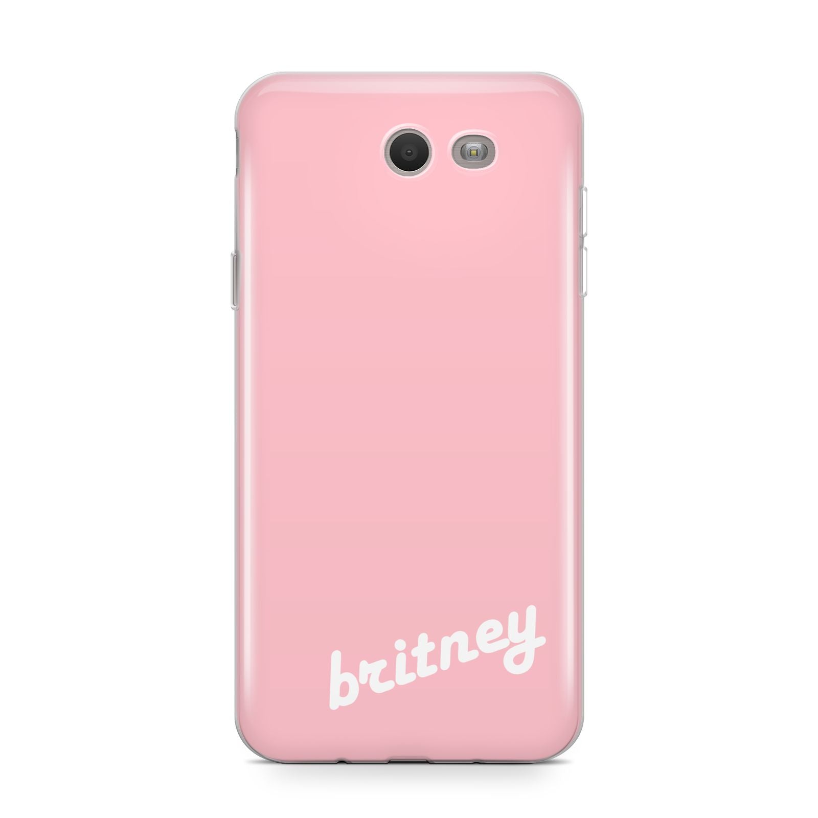 Personalised Pink Name Samsung Galaxy J7 2017 Case