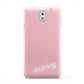 Personalised Pink Name Samsung Galaxy Note 3 Case